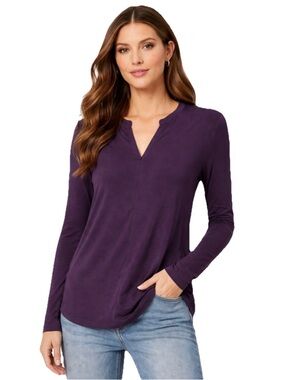 Capsule 121 Women’s Blue Bamboo Long Sleeve Shirt Size Medium